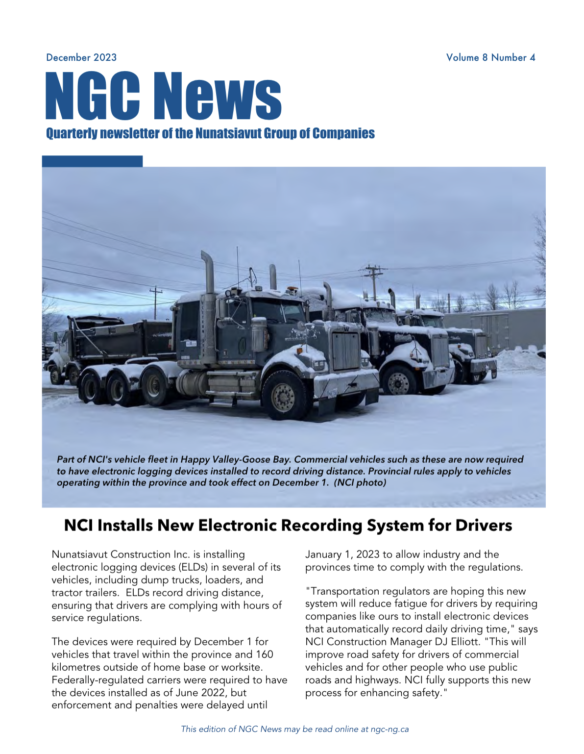 December Newsletter NGC