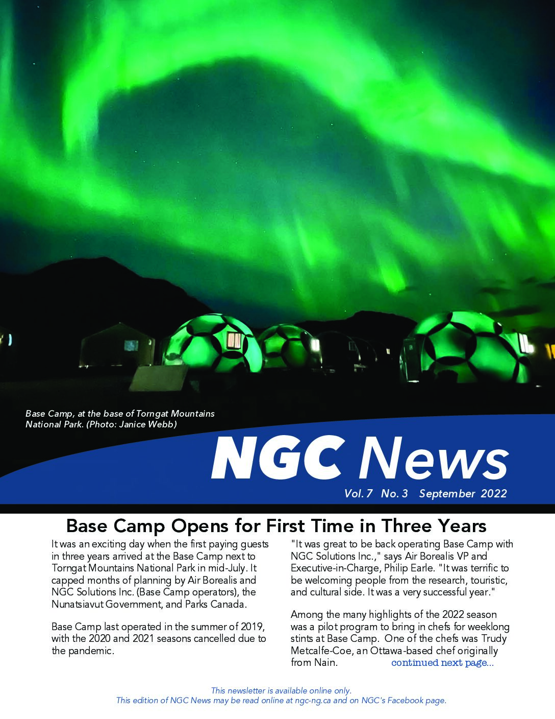 READ THE LATEST NGC NEWSLETTER – VOL. 7, #3